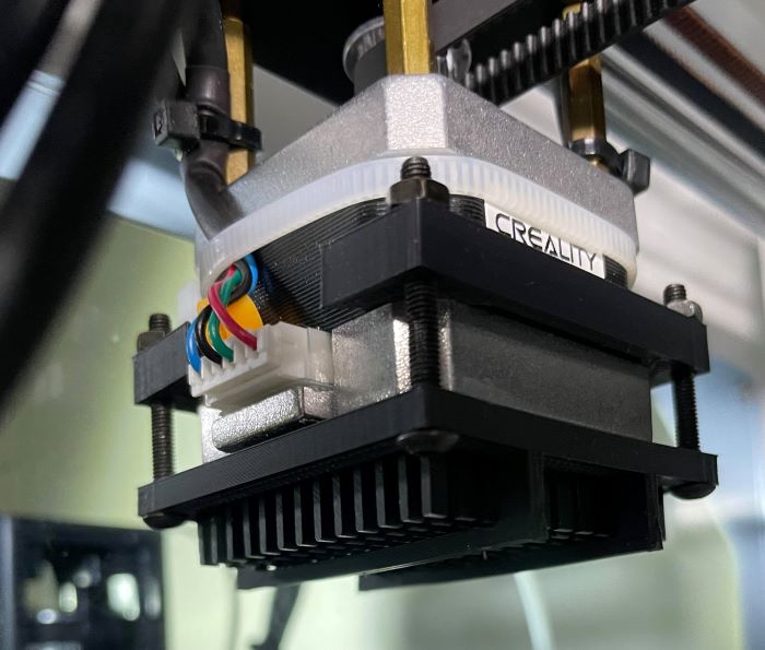 Stepper Motor Cooling Fin Mount