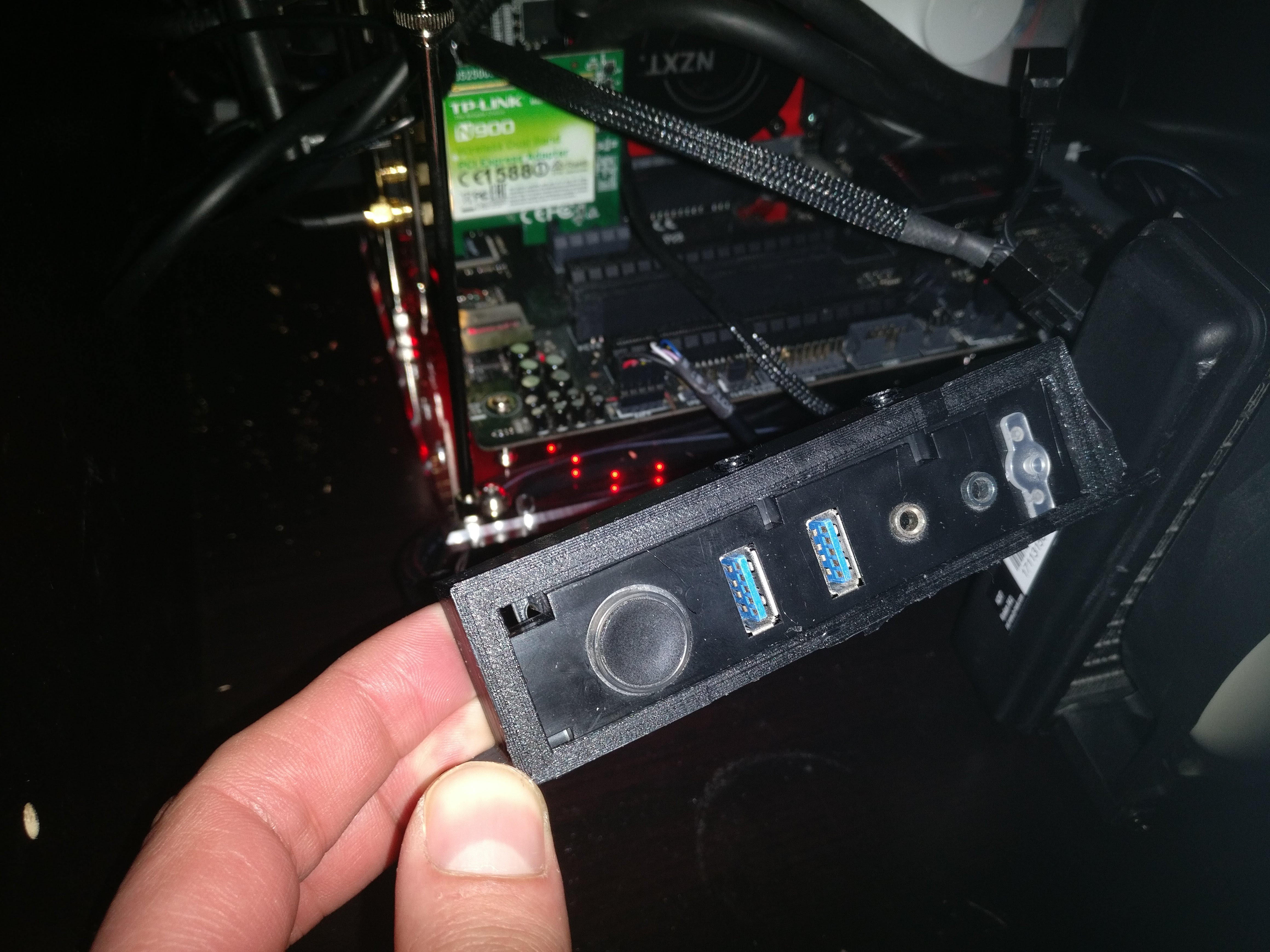 Case for NZXT S340 buttons/USB panel