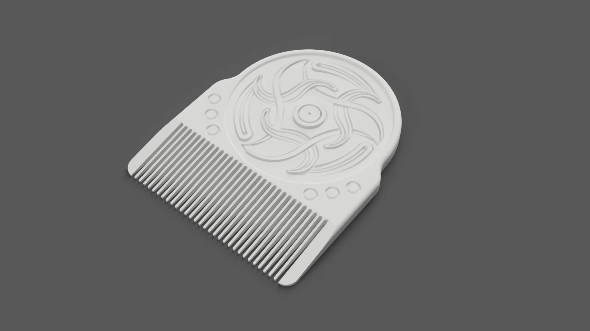 Old European Comb or Hair Pin with Pattern