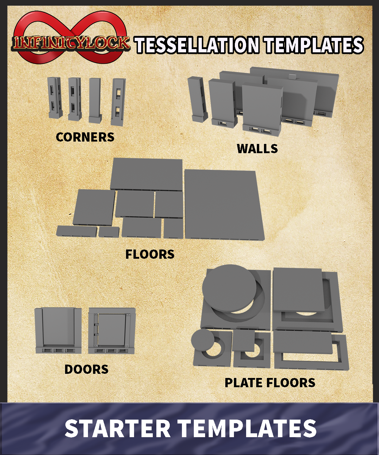 InfinityLock Starter Set Templates
