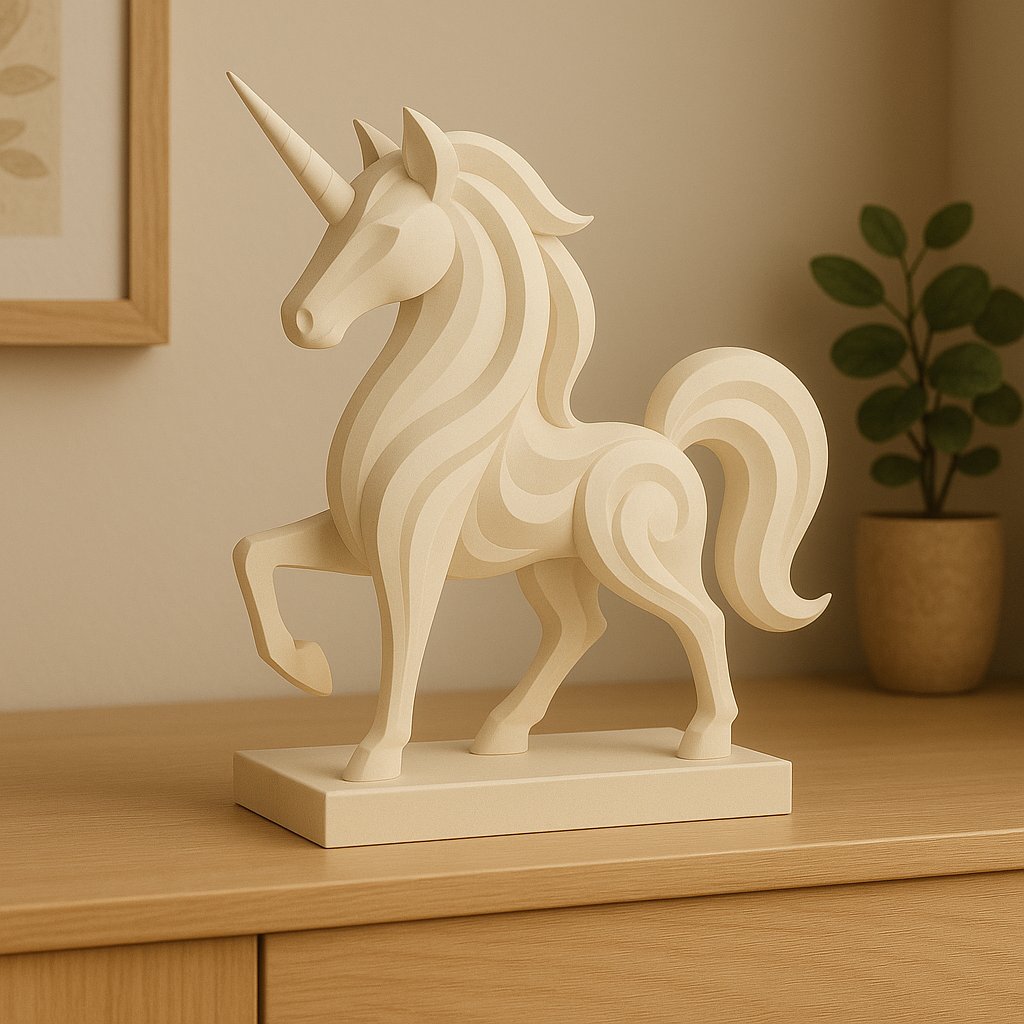 https://cults3d.com/en/3d-model/art/minimalist-abstract-unicorn-sculpture