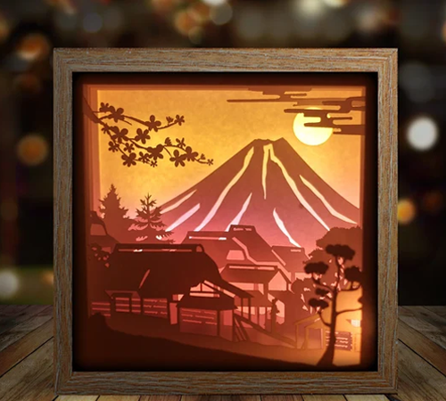 Fuji Moutain Japan light box