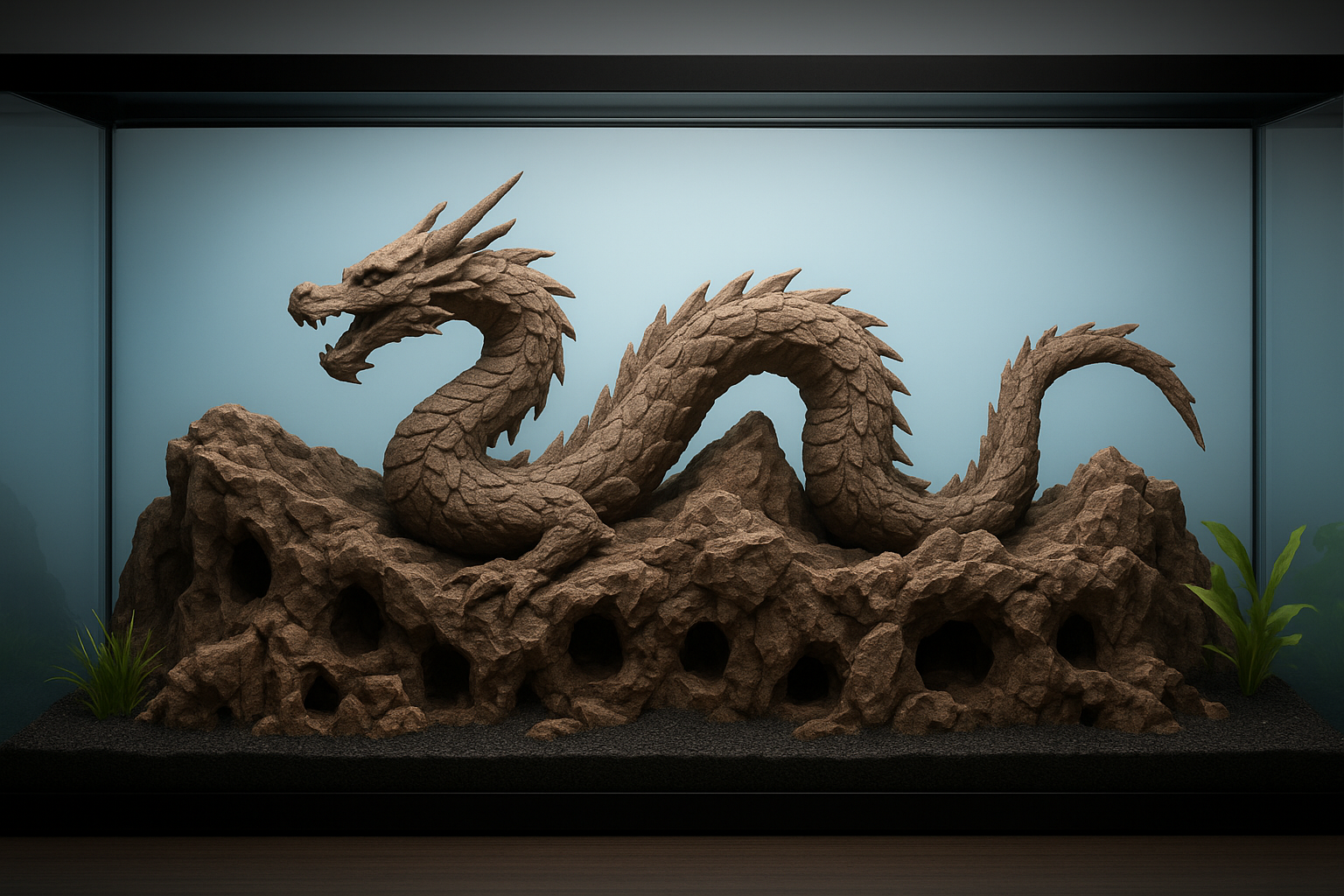 Eastern Dragon on Mountains