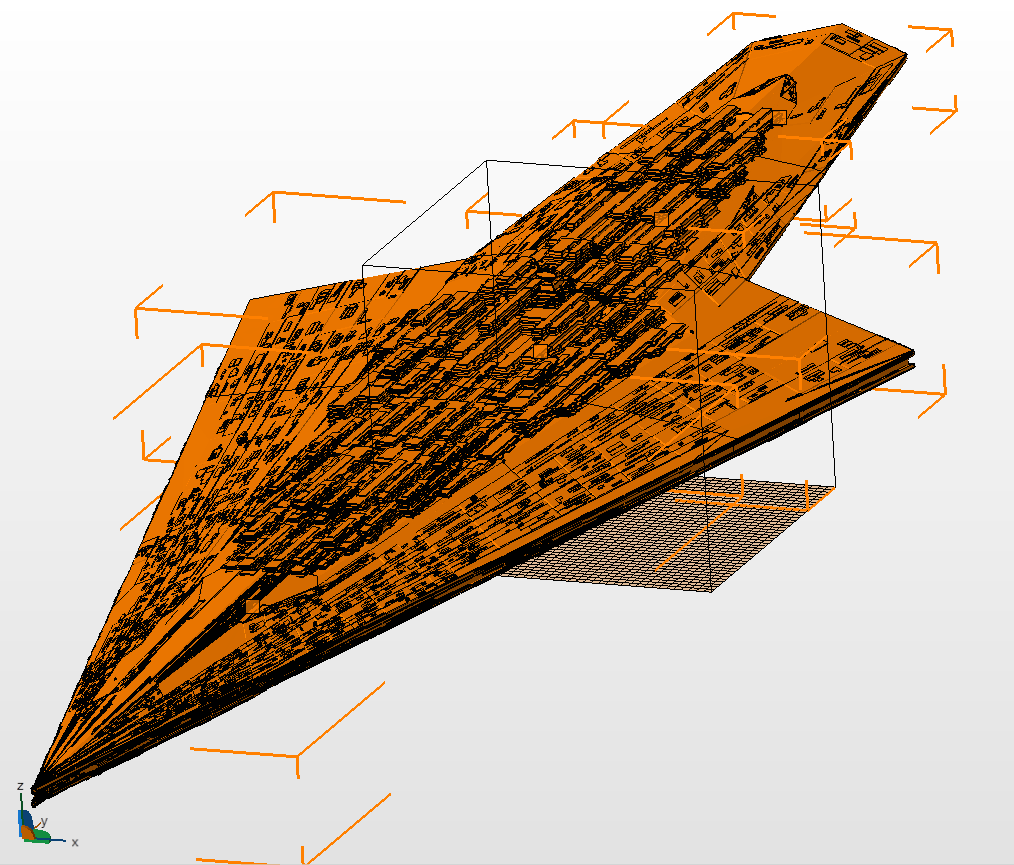 Executor Greebled (and sliced 6x)