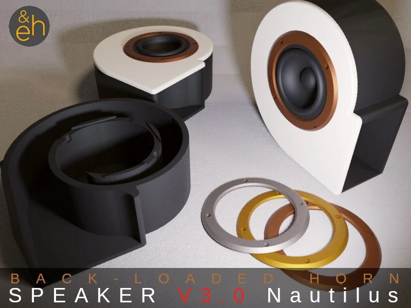 Back Horn Speaker V3.0 Nautilus - Bluetooth, Active, Passive