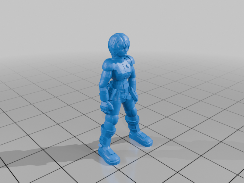 28mm Sci-Fi girl miniature