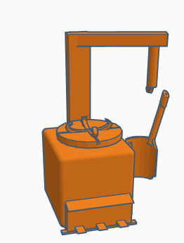 1/10 scale tire changer