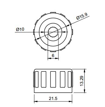 Volkswagen radio knob button