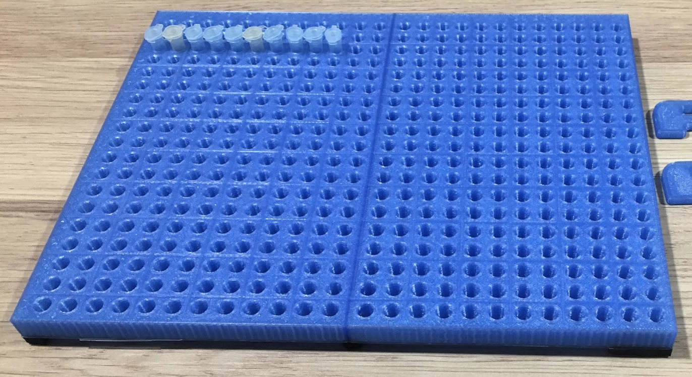 PCR rack for 0.2 ml tubes