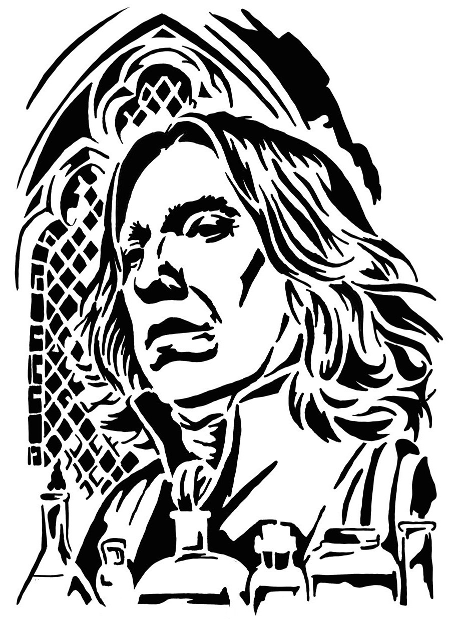 Professor Severus Snape stencil