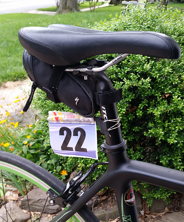 Triathlon Number Holder for Bike