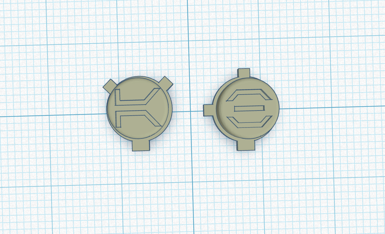 Gameboy buttons A+B Star Wars Aurebesh