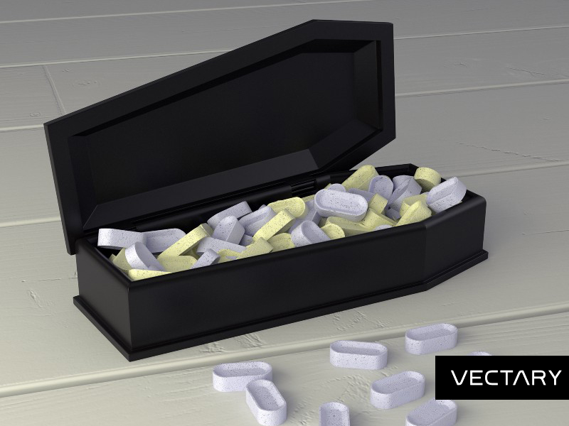 Vampire Coffin Candy Box for Halloween