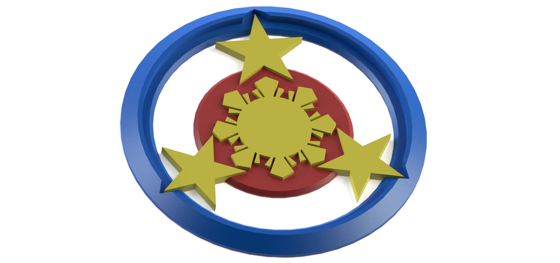 Filipino Flag Coaster