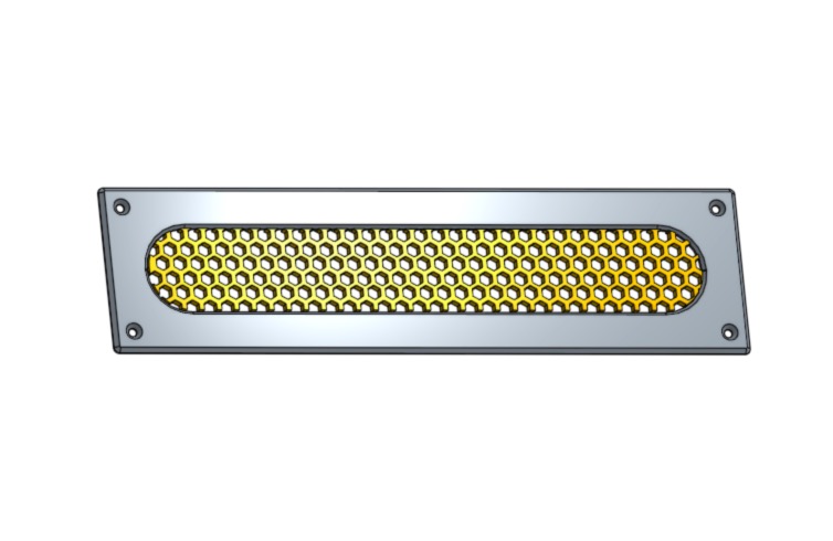 Intake vent plate and grille