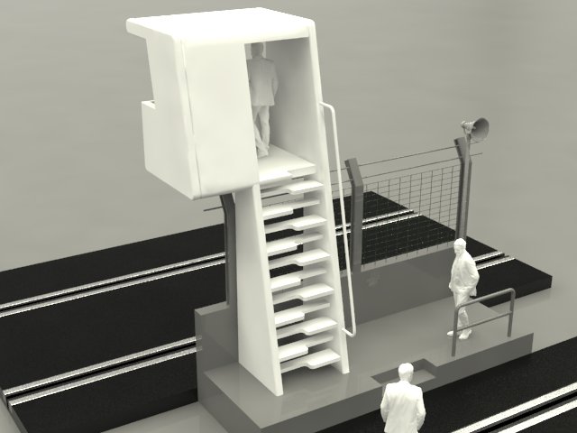 Slotcar Rennleiterturm 1:32