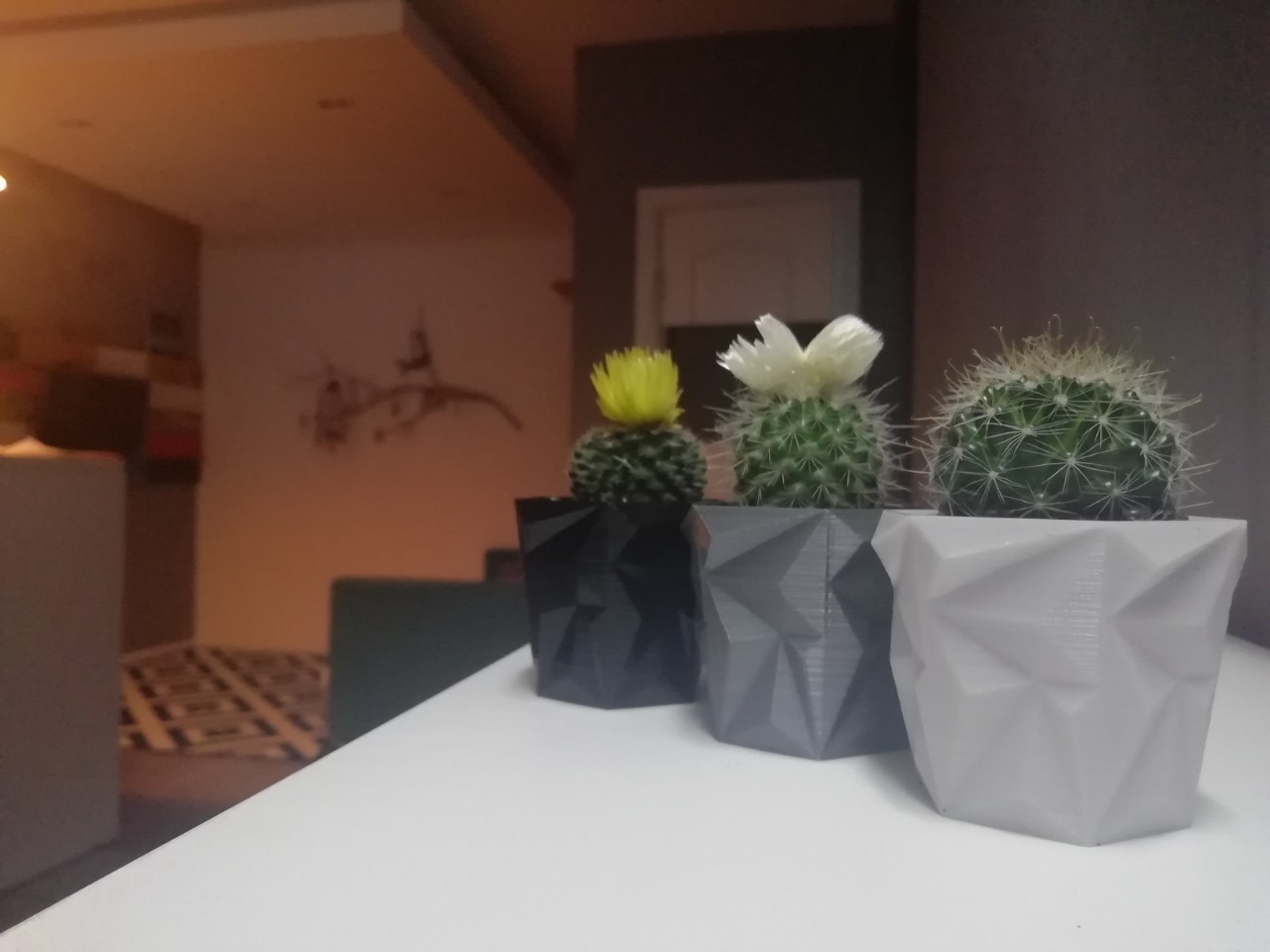 Tiny low poly abstract vase