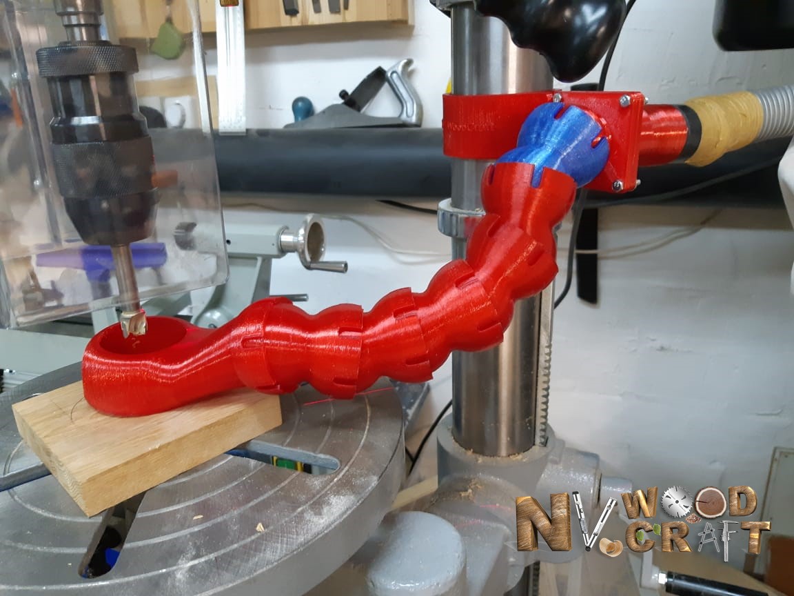 Drill Press flex segment aspiration tube (пылеудаление сверлильного станка))
