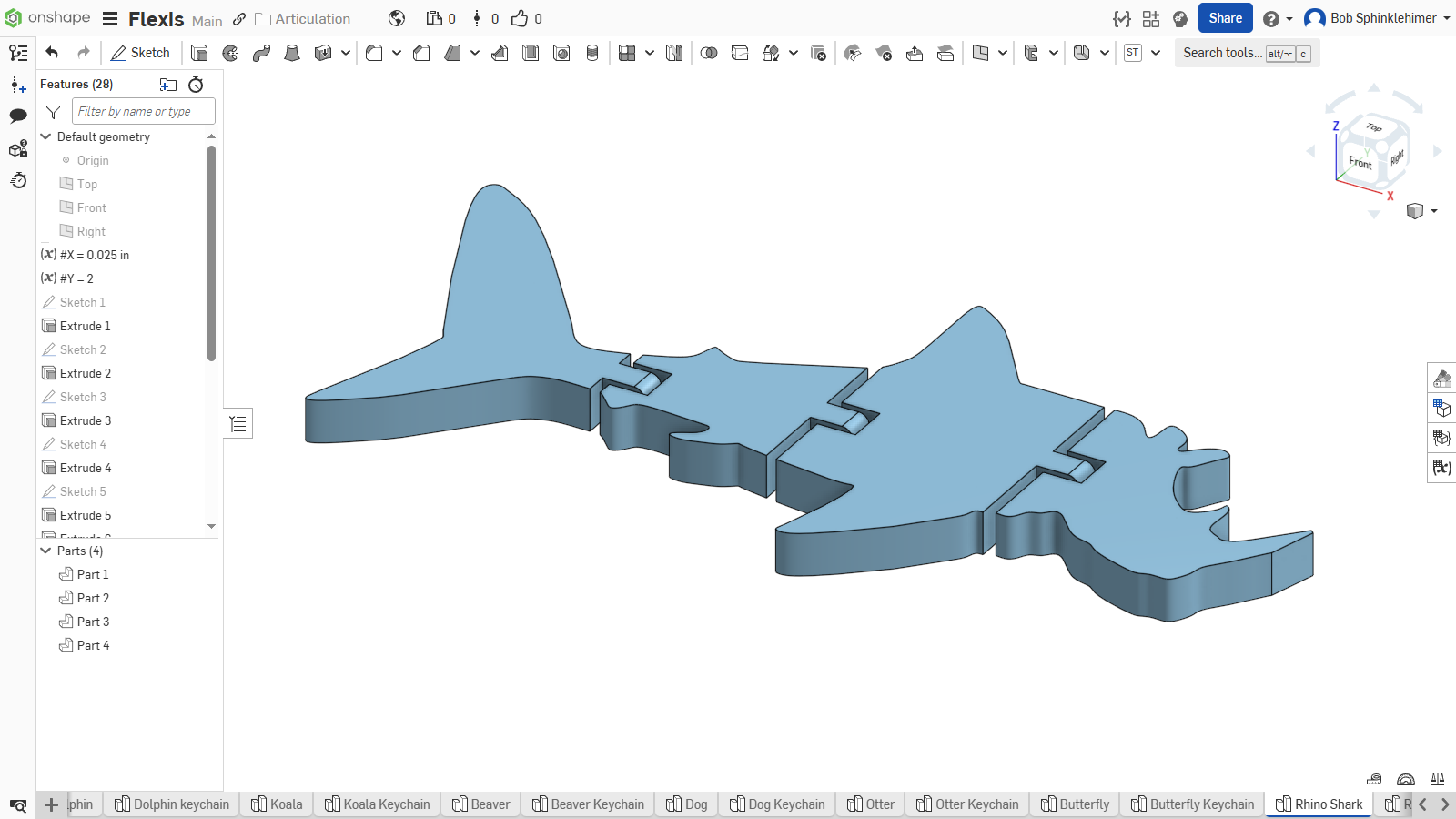 Rhino Shark flexi