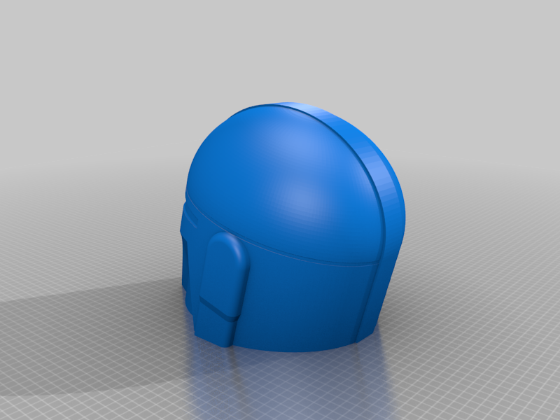 Mandalorian no support east to print Mando helmet