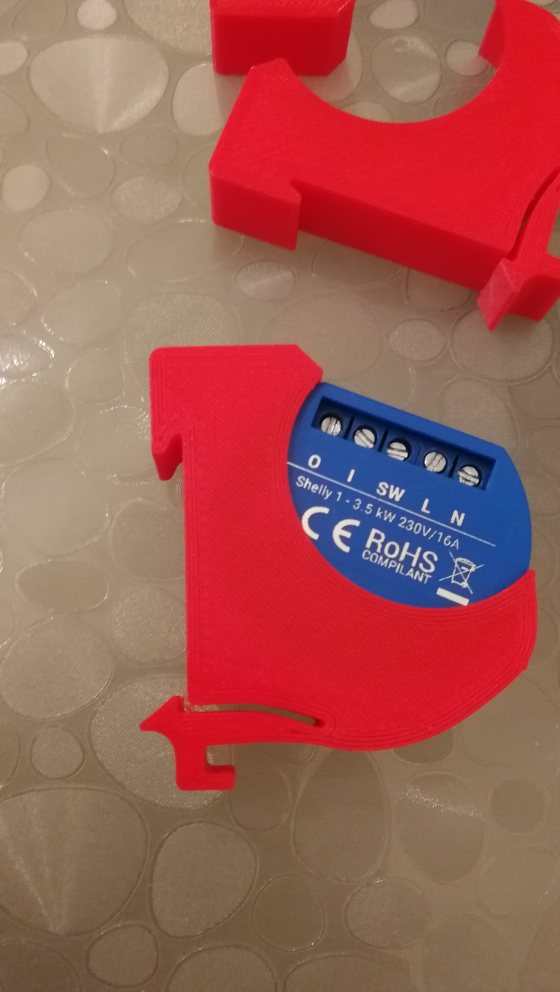 Shelly1 DIN Rail Clip (Hutschiene)