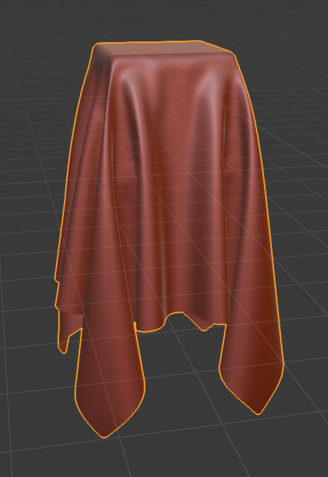 cloth on cube,