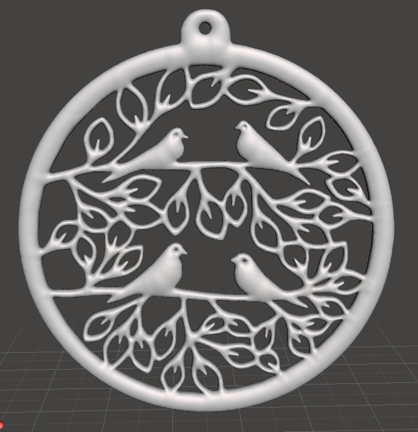Christmas Tree Ornament - Doves (Pigeon)