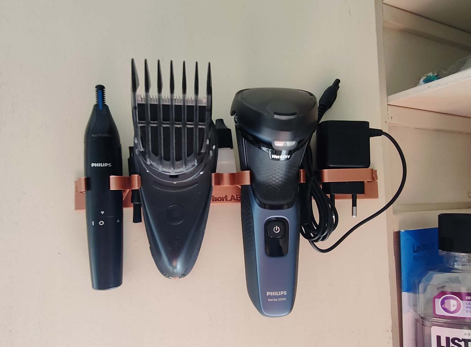 Supporto per rasoio e taglia capelli V2