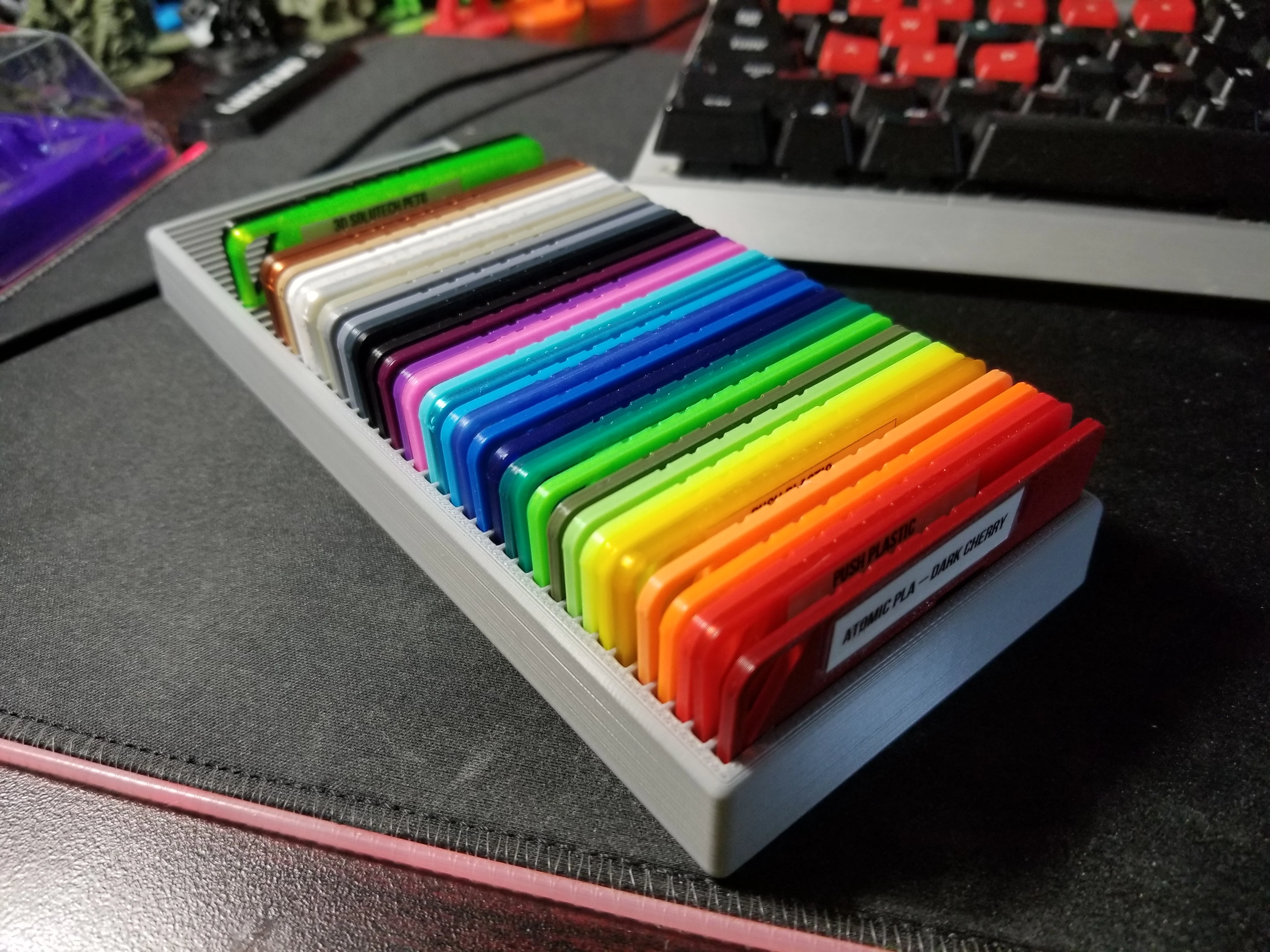 50 slot tray for Yet Another Filament Sample Cards