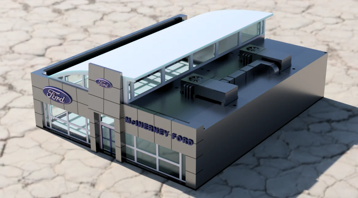 Ford Dealership - HO Scale