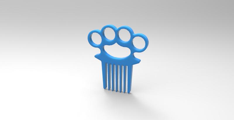 "Vago" Knuckle Duster Beard Comb by Nanogram Studio