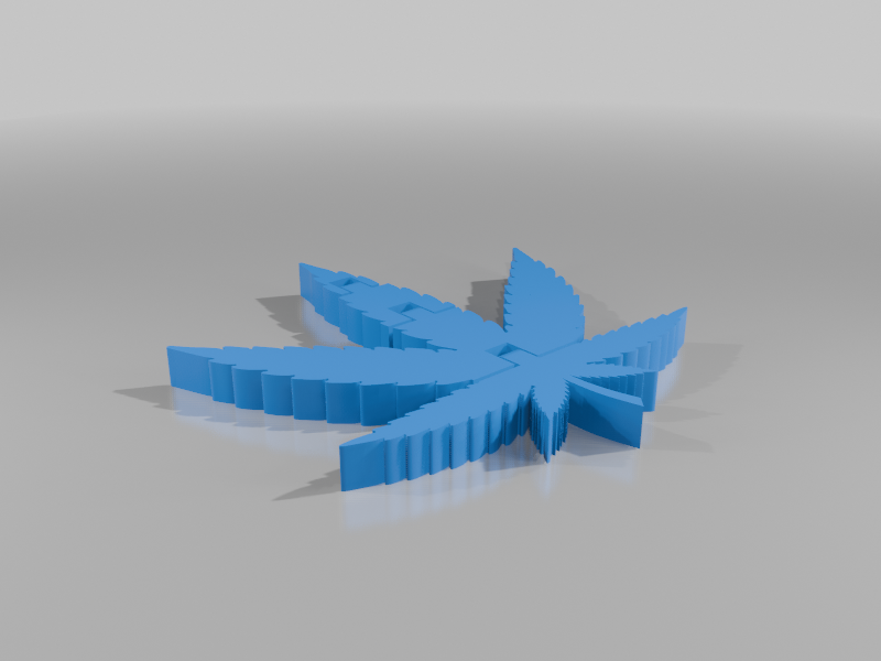 Marihuana Leaf-Print on place-Flexible