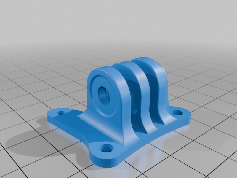 Quadmula Siren F3 gopro mount