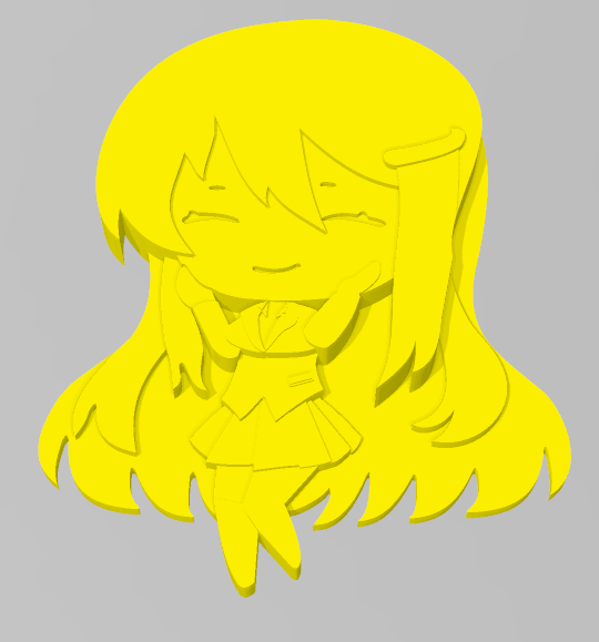 Yuri chibi-style DDLC (Doki Doki Literature Club)