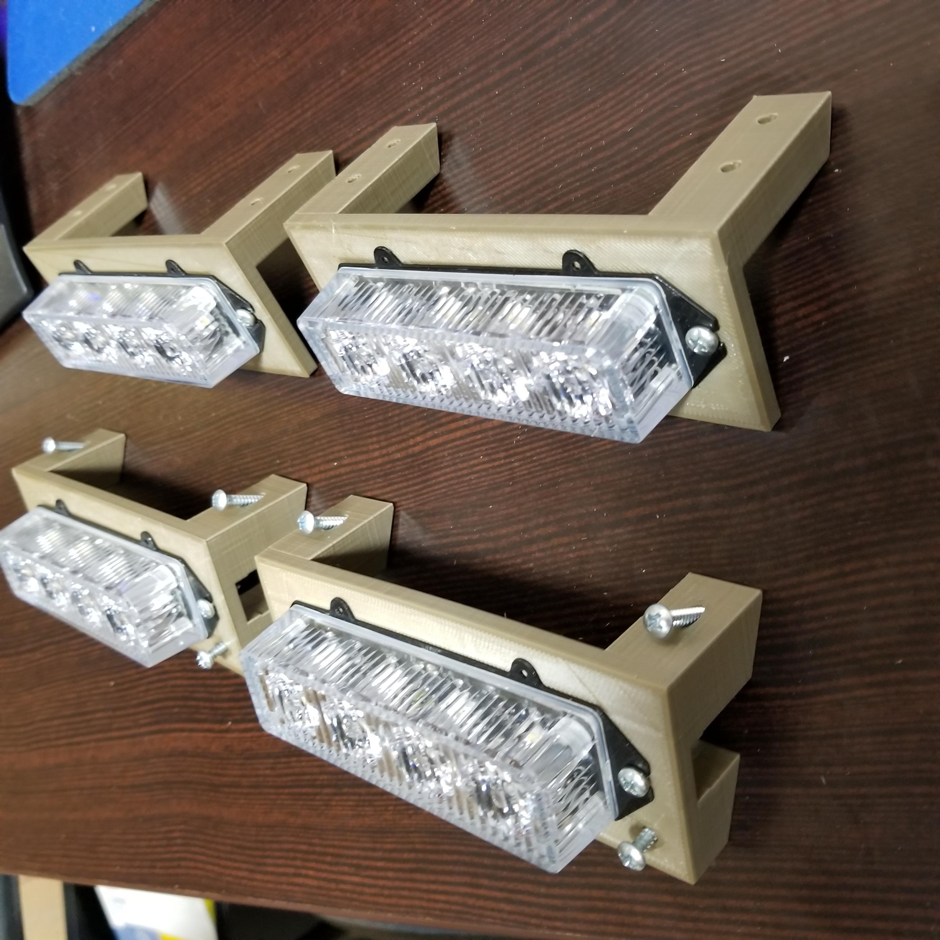 Strobe light mount for E-Z-Go Golf Cart