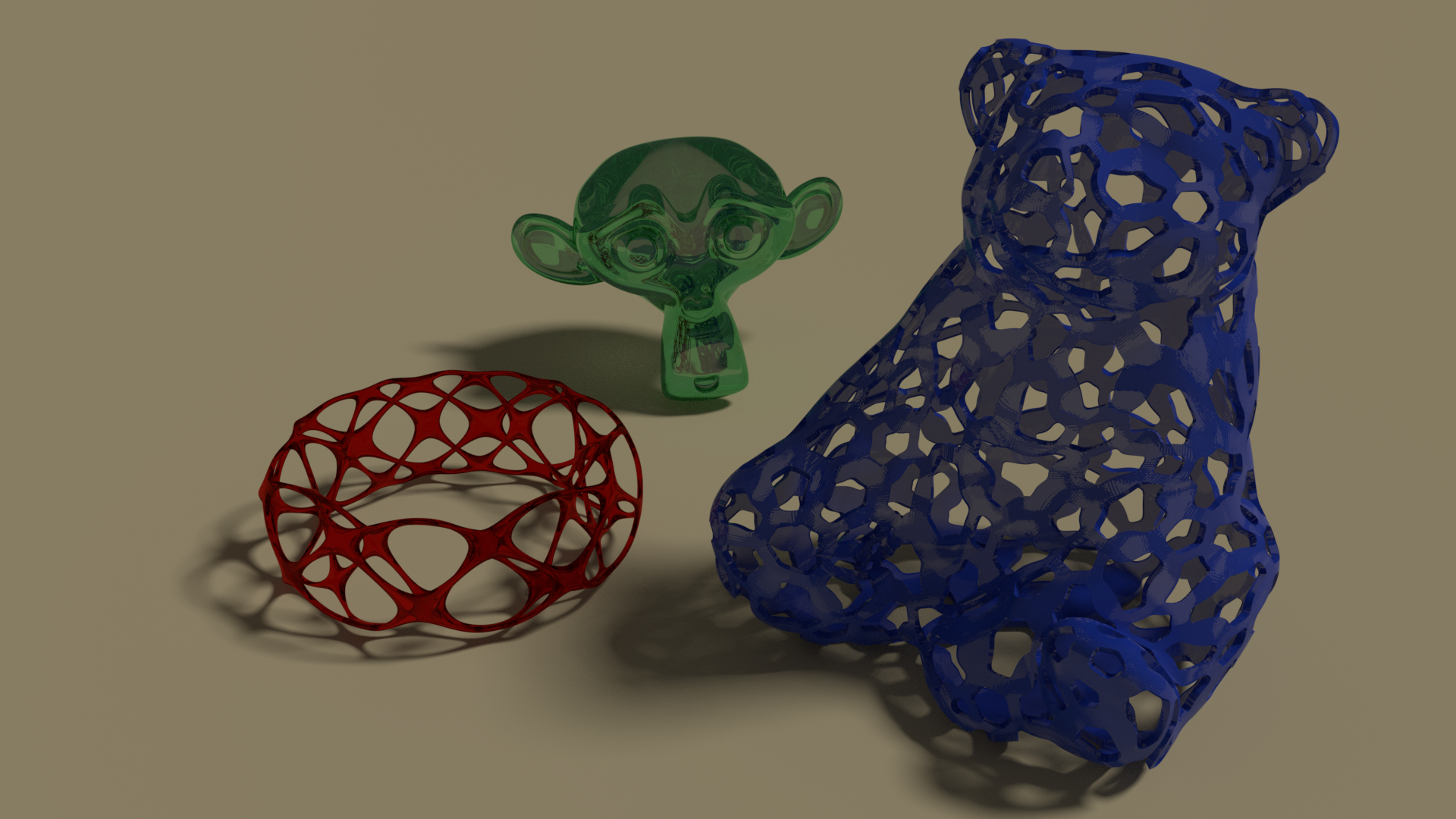 Voronoi Bear & Voronoi Ring