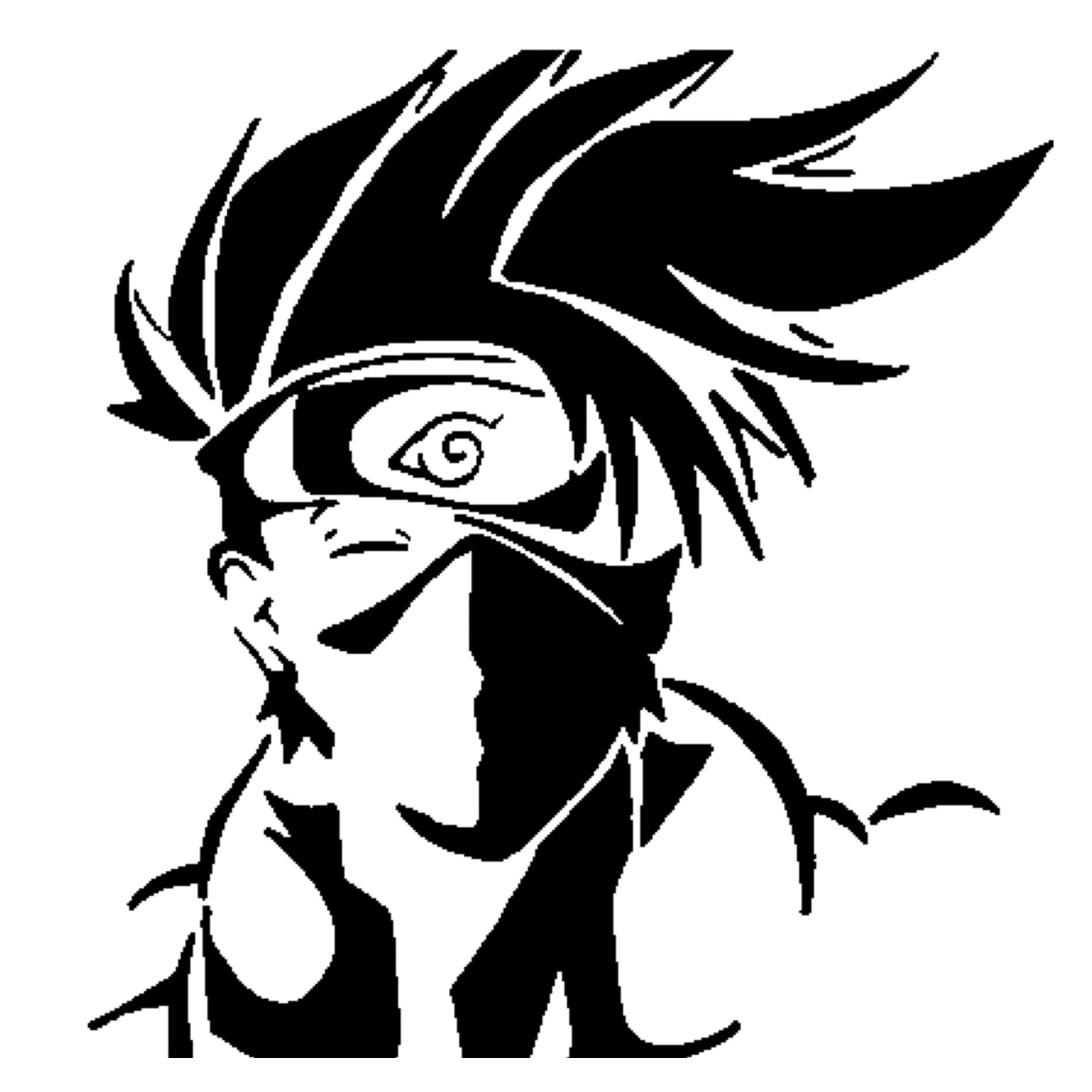 Kakashi hatake stencil
