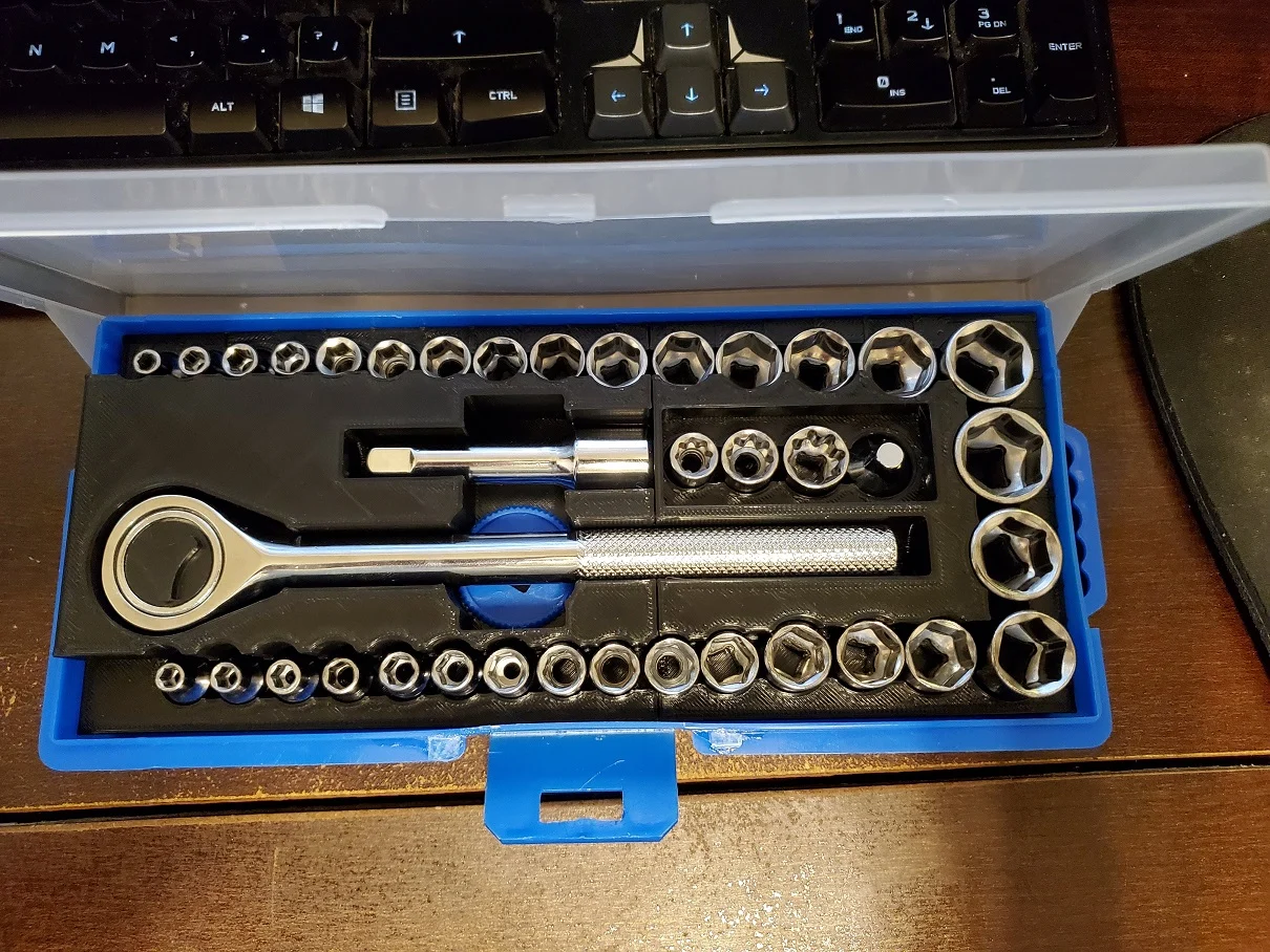 Harbor Freight Socket Set 40 Pc, Insert