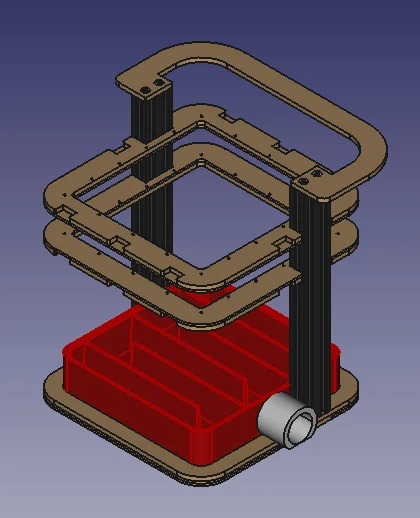 3D Printed & Lasercut Thermoforming Machine