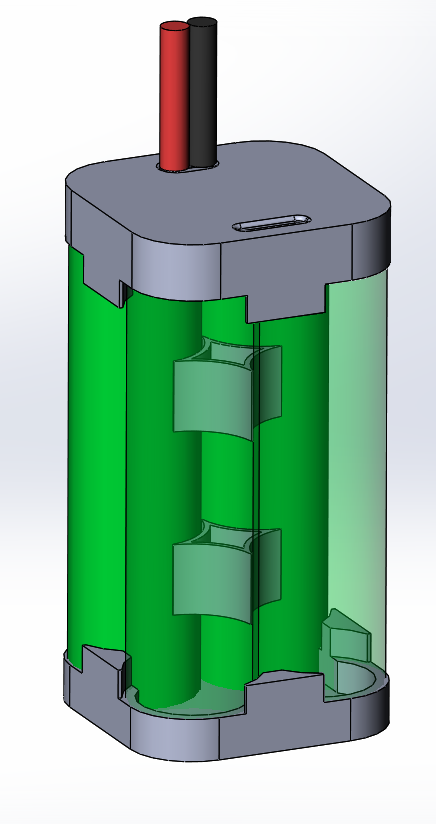 18650 Li-Ion 4S RC battery housing / case