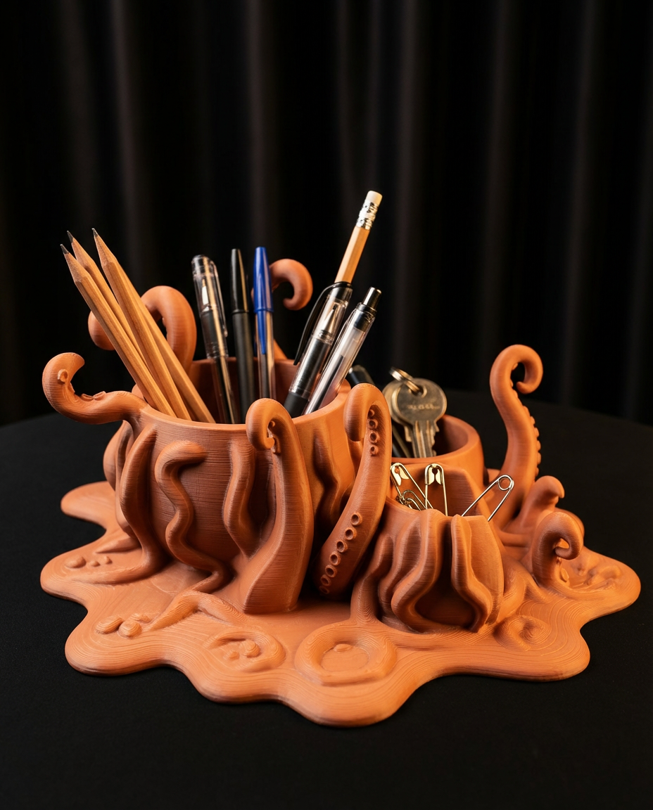 Kraken Tentacle Pen Holder | Octopus Desk Organizer