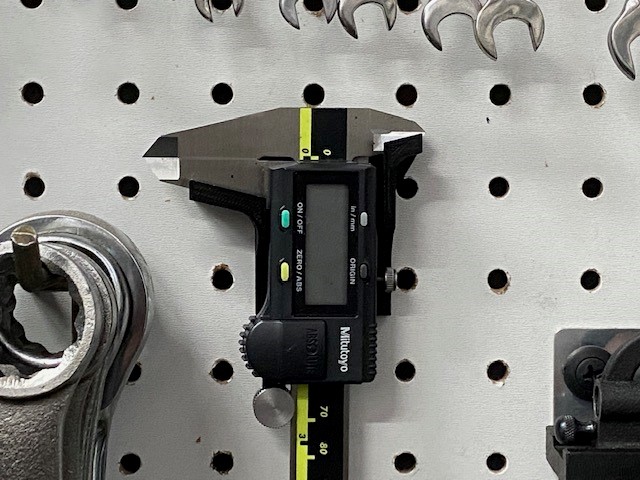 Caliper Holder - pegboard remix