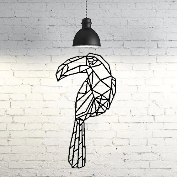 Tucan Wall Sculpture 2D