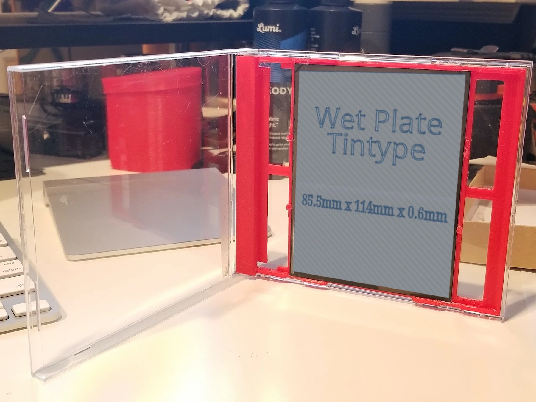 Wet Plate / Tintype Holder Jewel Case Insert