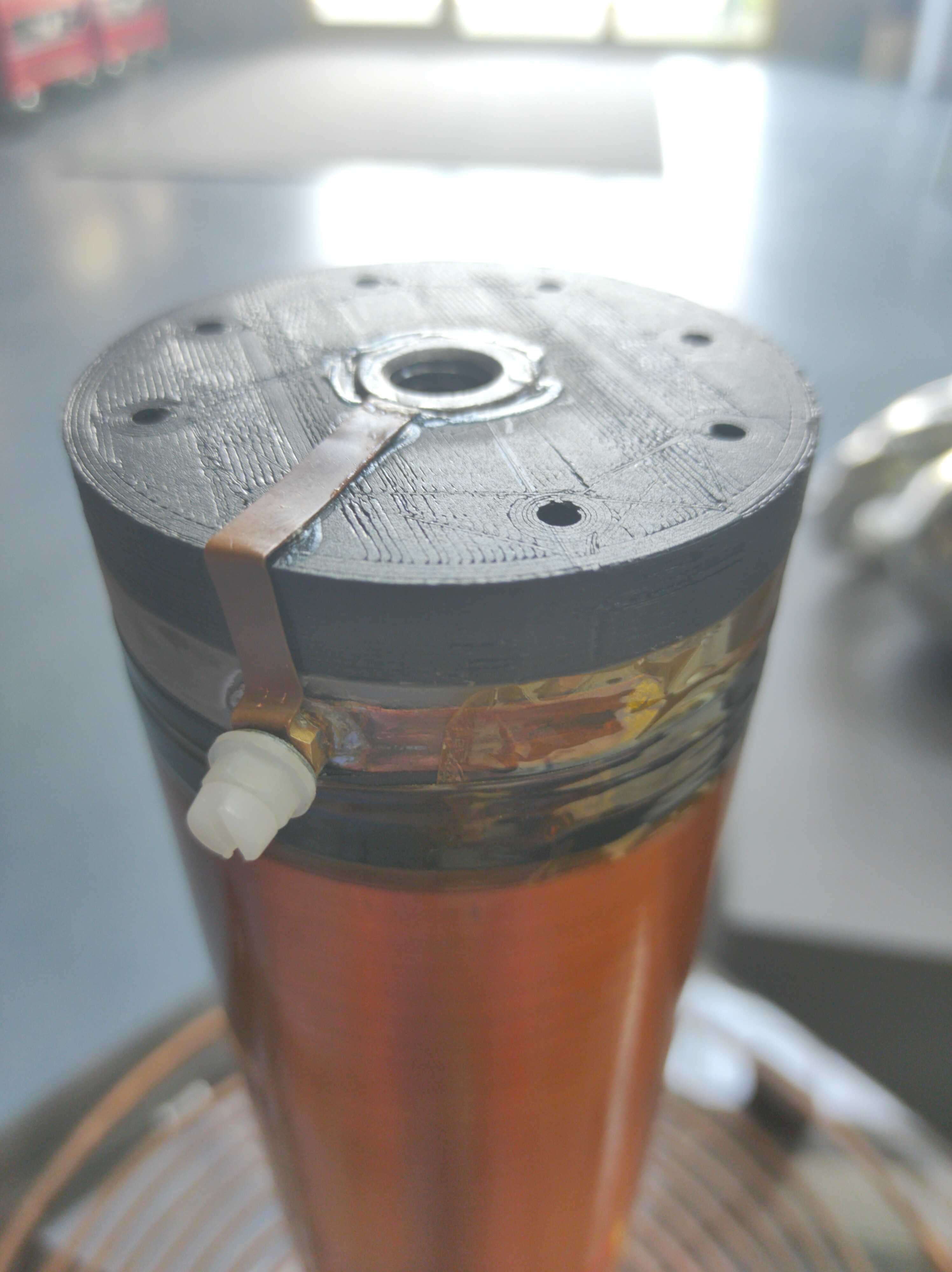 Tesla Coil secondary endcap