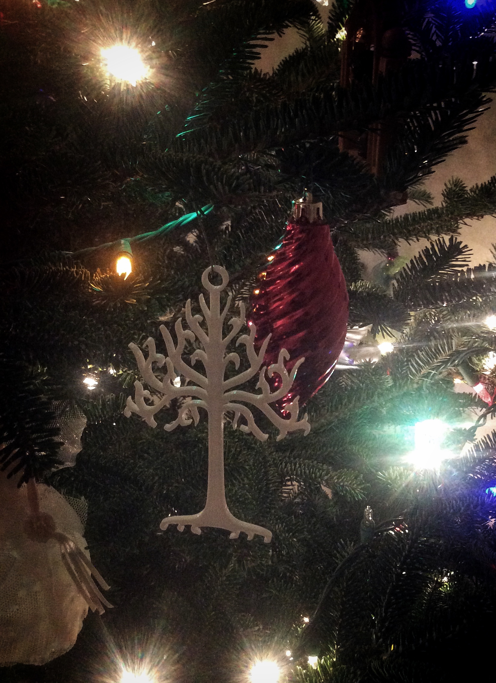 Tree of Gondor Christmas tree ornament