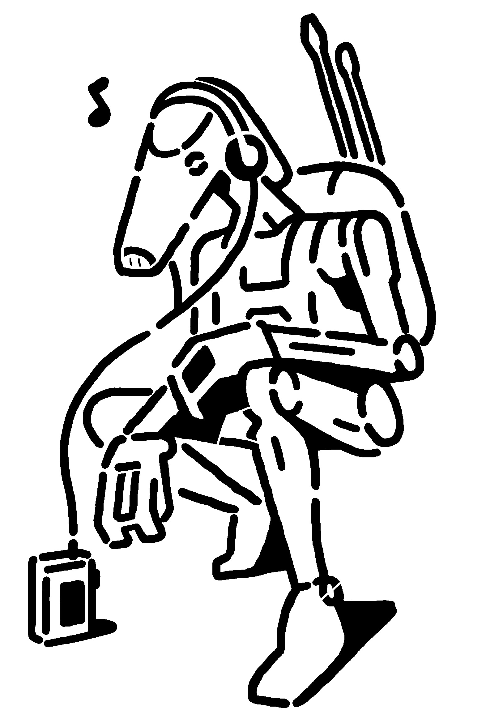 B1 Battle Droid stencil 2