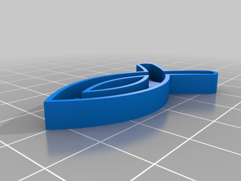 Fish Ichthys cookie cutter