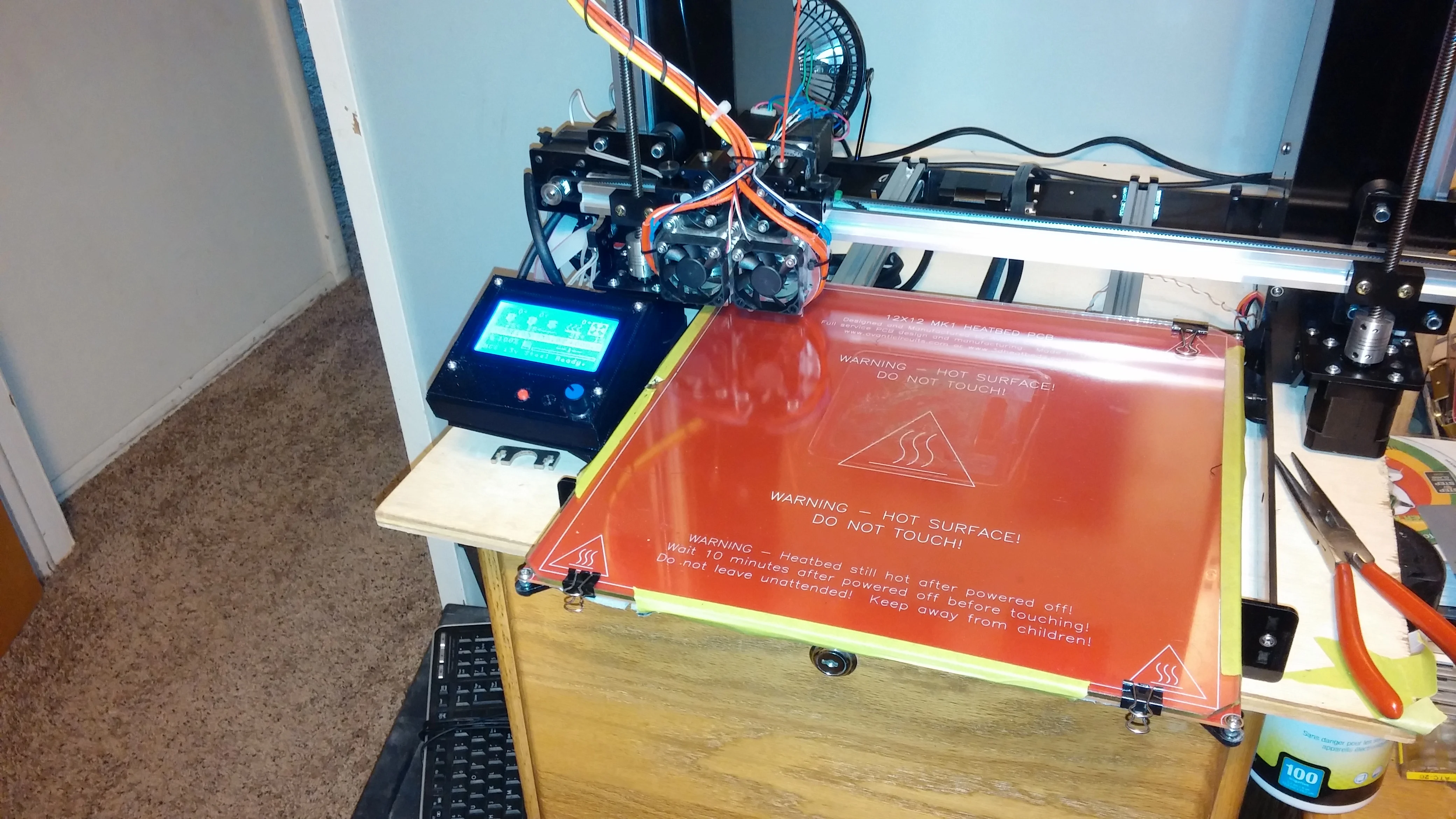NCS P3-v Steel 12864 LCD housing with Mount