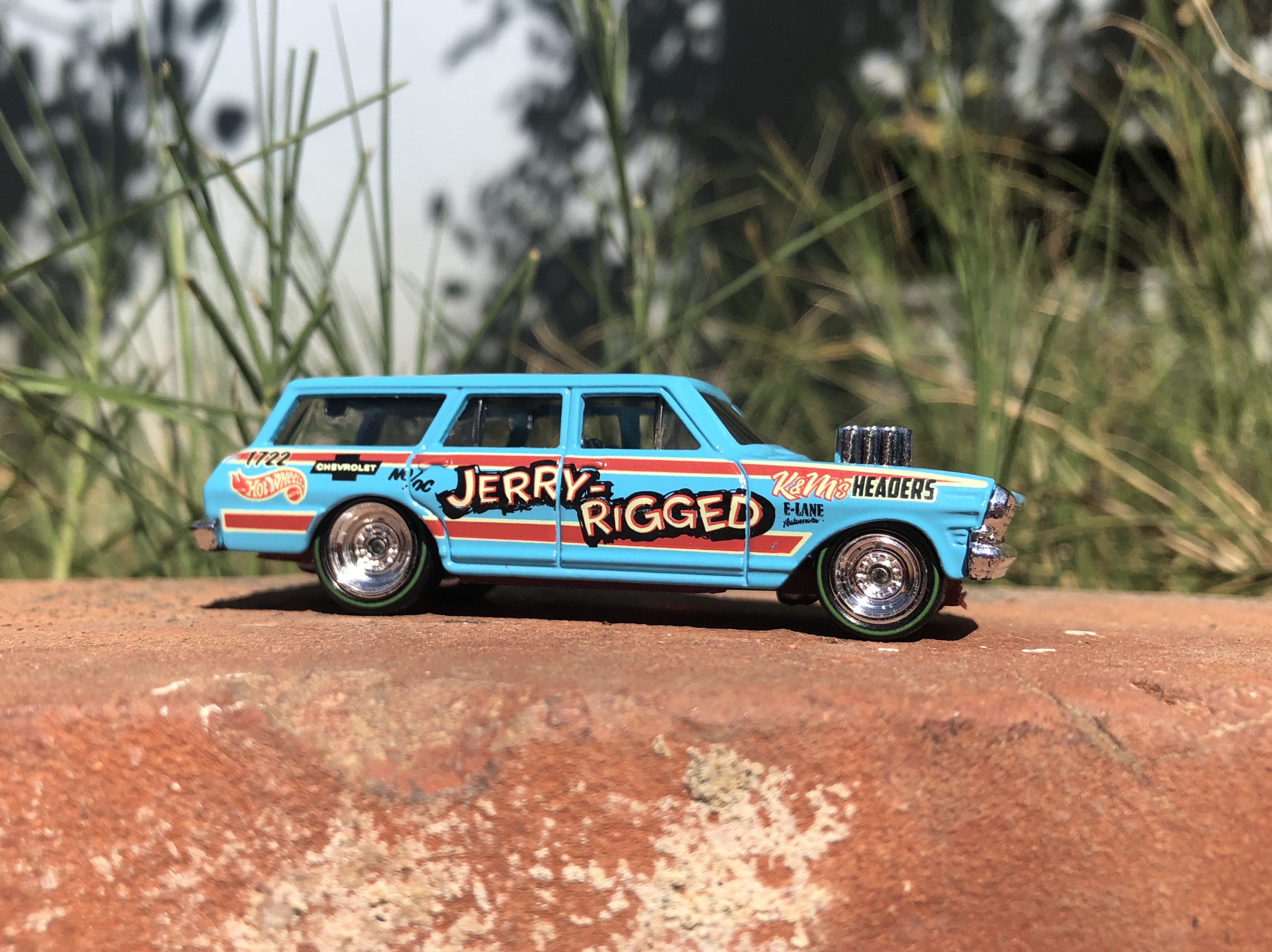 Hot Wheels Chevy Nova Gasser Lowered Chassis